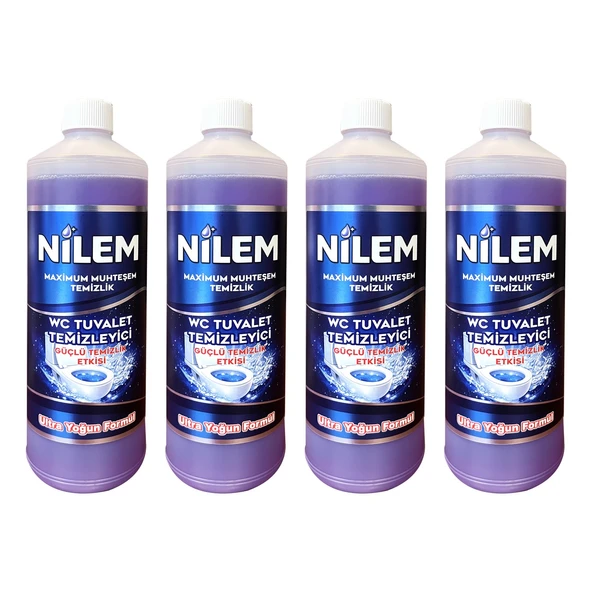 Nilem WC Tuvaket Temizleyici Muhteşem Temizlik Sıvısı 1000 ml x 4 Adet ürün görseli 1