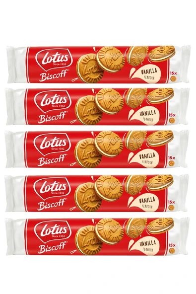 Lotus Bıscoff Sandwıch Bıscoff Vanilya Kremalı 150 gr X 5 Adet ürün görseli 1
