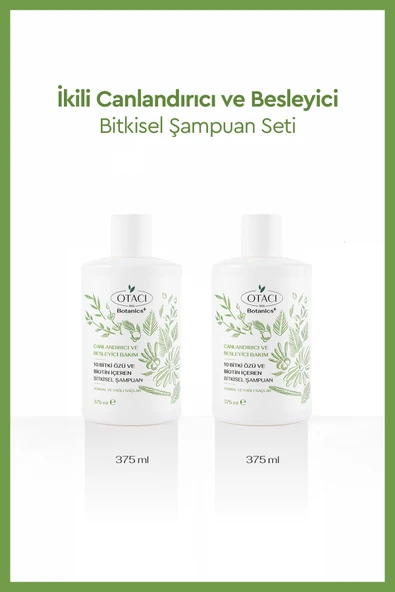 Avantajlı 2 Li 10 Bitki Özlü Canlandıcı Şampuan 375 ml ürün görseli 1