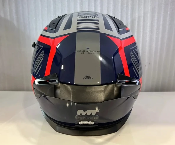 KASK MT BRAKER SV COCKPİT C5 PARLAK MAVİ - Resim 5