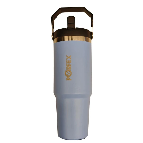 Porfex Pipetli Mavi Termos 1lt. ürün görseli 1