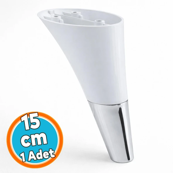 Mobilya Kanepe Sehpa Tv Ünitesi Baza Koltuk Ayağı Beyaz Renk 15 Cm Ayakları ürün görseli 1