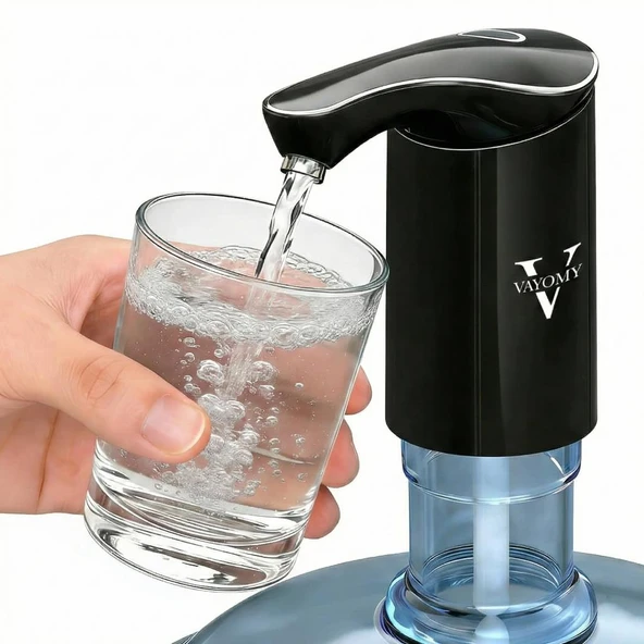 Vayomy SilentPro Sessiz Şarjlı Otomatik Damacana Su Pompası Dalgıç Motor Yüksek Hızlı Dolum Çocuk Kilidi (Bpa Free) ürün görseli 1