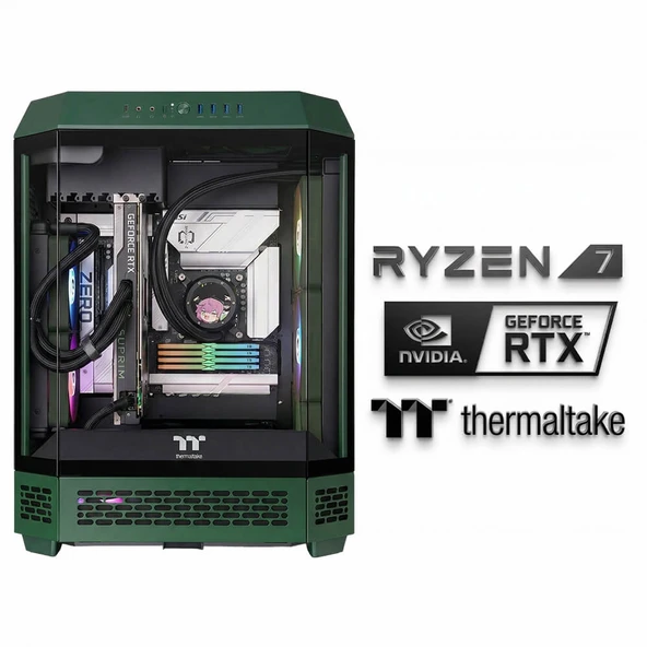 Xaser Astro x140 Ryzen 7 7800X3D 64GB DDR5 Ram 2TB M.2 NVMe SSD 16GB RTX5080 Oyuncu Tavsiye Sistem ürün görseli 1