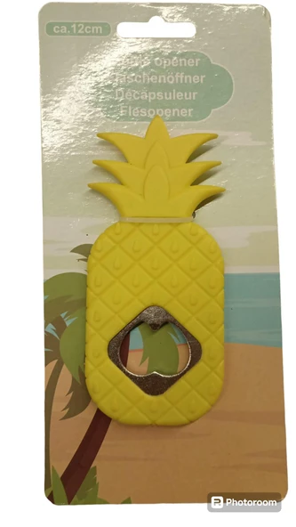 Şişe kapağı açacağı, bira açacağı Ananas-sarı ürün görseli 1