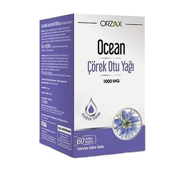 Orzax Ocean Çörek Otu Yağı 60 Kapsül ürün görseli 1