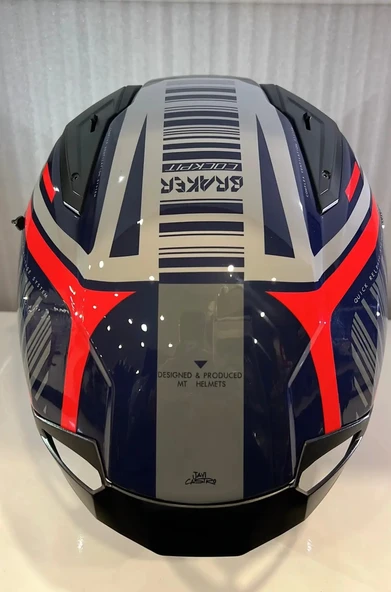 KASK MT BRAKER SV COCKPİT C5 PARLAK MAVİ - Resim 6
