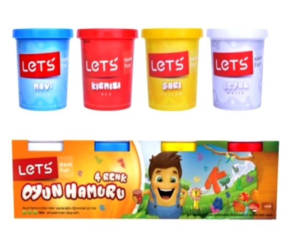 Lets Oyun Hamuru 4Lü 440Gr ürün görseli 1