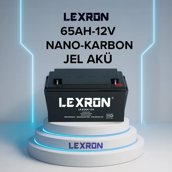 Lexron 65AH-12V Nano-Karbon Jel Akü ürün görseli 1