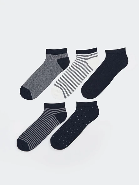 LCW ACCESSORIES Karişik Çizgili Erkek Patik Çorap 5'li ürün görseli 1