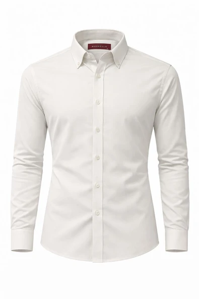 Barsello Slim Fit Uzun Kol Yaka Düğmeli Erkek Gömlek - 7536 ürün görseli 1
