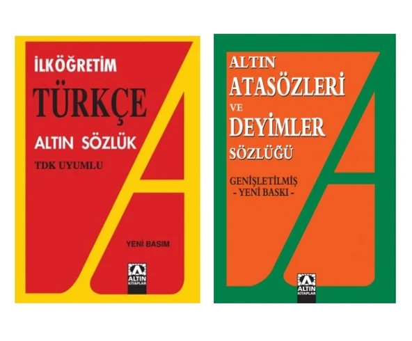 Altın Kitaplar Türkçe Sözlük ve Atasözleri Ve Deyimler Sözlüğü 2 li ürün görseli 1
