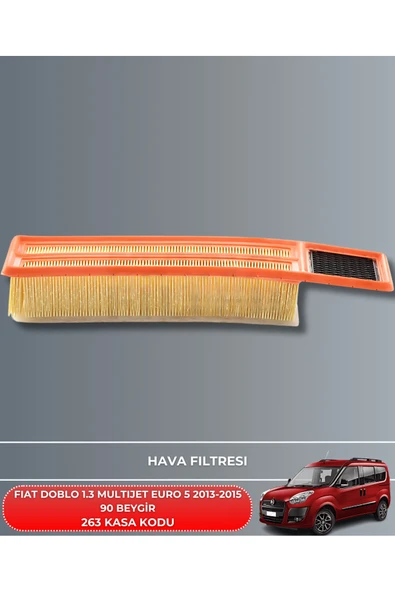 FIAT DOBLO 1.3 MULTIJET EURO 5 2013-2014-2015 90 BEYGİR HAVA YAĞ POLEN FİLTRE BAKIM SETİ ürün görseli 1