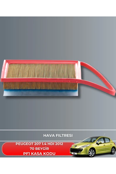PEUGEOT 207 1.4 HDI 2012 70 BEYGİR HAVA YAĞ POLEN FİLTRE BAKIM SETİ ürün görseli 1