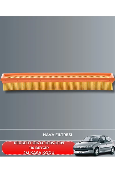 PEUGEOT 206 1.6 2005-2006-2007-2008-2009 110 BEYGİR HAVA YAĞ POLEN FİLTRE BAKIM SETİ ürün görseli 1