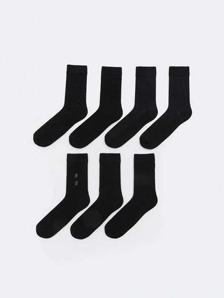 LCW ACCESSORIES Karışık Desenli Erkek Soket Çorap 7'li ürün görseli 1
