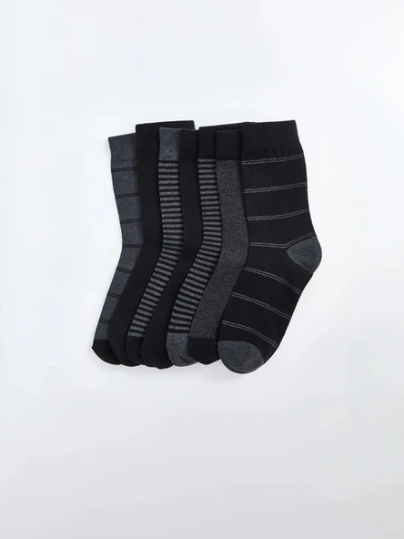 LCW ACCESSORIES Karişik Çizgili Erkek Soket Çorap 7'li ürün görseli 1