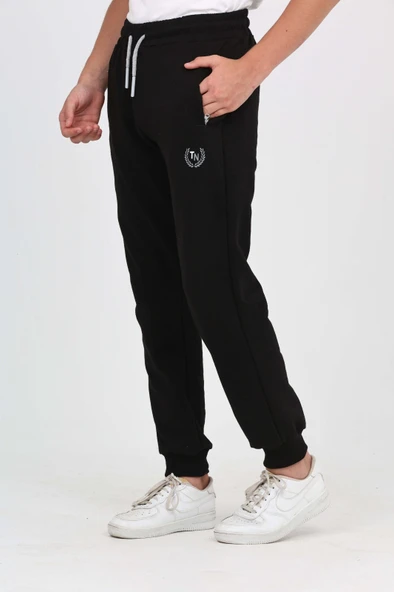 Toontoy Erkek Çocuk Baskılı Beli Paçası Lastikli Cepli Basic Jogger Eşofman Altı - 2 İplik ürün görseli 1