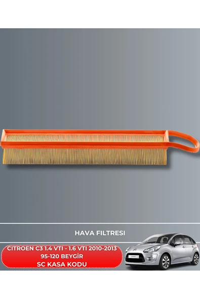 CITROEN C3 1.4 VTI - 1.6 VTI 2010-2011-2012-2013 95-120 BEYGİR HAVA YAĞ POLEN FİLTRE BAKIM SETİ ürün görseli 1