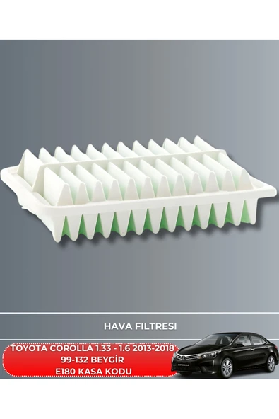 TOYOTA COROLLA 1.33 - 1.6 2013-2014-2015-2016-2017-2018 99-132 HAVA YAĞ POLEN FİLTRE BAKIM SETİ ürün görseli 1