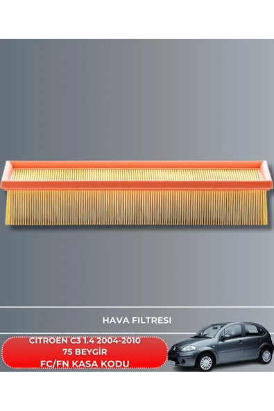CITROEN C3 1.4 2004-2005-2006-2007-2008-2009-2010 75 BEYGİR HAVA YAĞ POLEN FİLTRE BAKIM SETİ ürün görseli 1