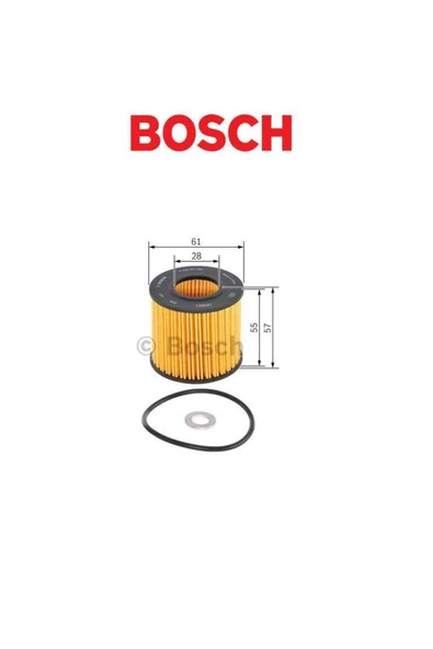 Bosch YAĞ FİLTRE P7092 LEXUS AURİS E15 E18 AVENSİS 3 COROLLA E150 E180 F026407092 ürün görseli 1