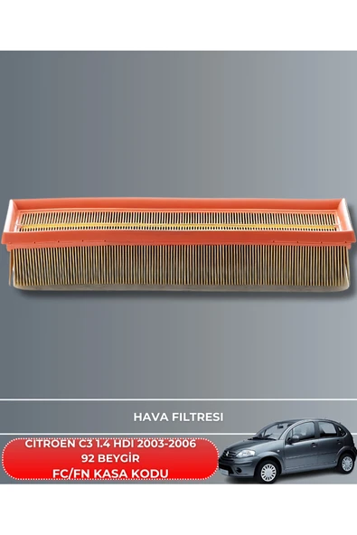 CITROEN C3 1.4 HDI 2003-2004-2005-2006 92 BEYGİR HAVA YAĞ POLEN FİLTRE BAKIM SETİ ürün görseli 1