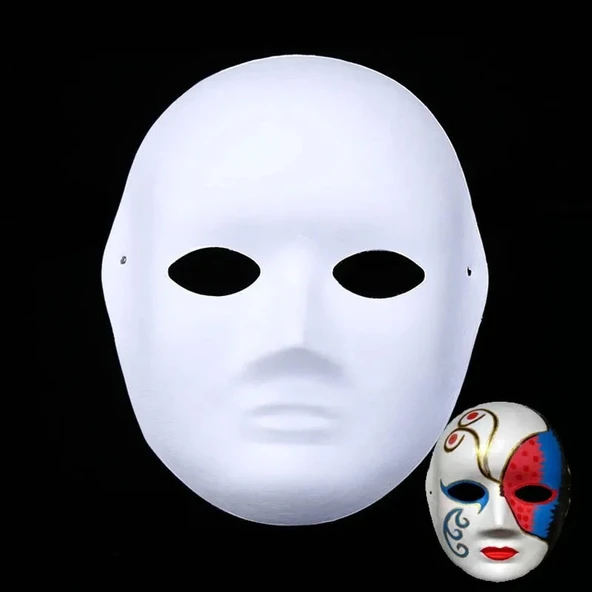 Boyanabilir Surat Model Maske – Lastikli | Kendin Tasarla mirSM0010K-F078 ürün görseli 1