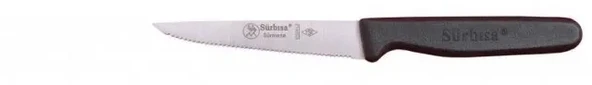 61004lz - Sürmene Lazerli, Tırtıklı Sebze Bıçağı 9,5cm mirTK0014K-SR61004LZ ürün görseli 1