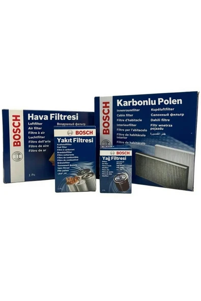 Bosch Accent Era 1.5 Crdı Filtre Bakım Seti 2006-2012 Hava Bosch-Bosch Yağ-Bosch Yakıt-Bosch Polen ürün görseli 1