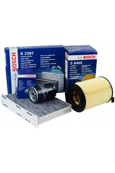 Bosch Audi A3 1.6 Benzinli Kw75 Manuel Filtre Bakım Seti 2008-2012 ürün görseli 1
