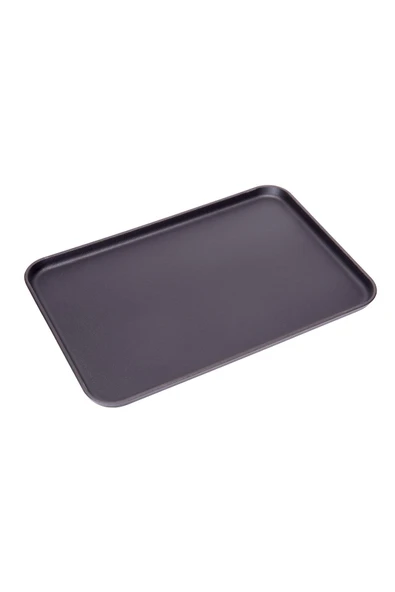 Sürel 20*30 cm Dikdörtgen Düz Sunum Tabak Mat Siyah ürün görseli 1