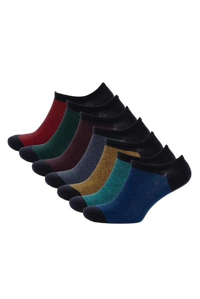 Defacto C6805AXNV2 Lacivert Erkek Görünmez 7'li Pamuklu Sneaker Çorap ürün görseli 1