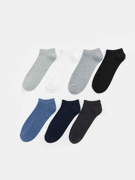 LCW Kids Karışık Basic Erkek Çocuk Patik Çorap 7'li ürün görseli 1