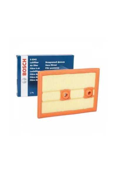 Bosch Hava Filtresi S0342 - F026400342 Golf 7, Passat, Laguna, Leon 1.2 - 1.4 Tsı ürün görseli 1