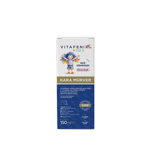 Vitafenix Kids Kara Mürver C ve Çinko Sıvı 150ml ürün görseli 1