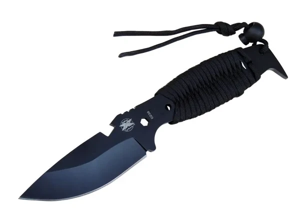 Gear Assault 0238bk Kamp Bıçağı 22,5 Cm - Siyah, Metal Ampampamp İpli Sap mirTK0014K-BCY-0238BK ürün görseli 1
