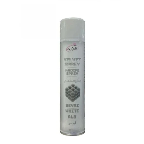 250 Ml Kadife Sprey Gıda Boyası - Beyaz ürün görseli 1