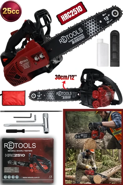 HRC2510 RETOOLS BORDO BENZİNLİ TESTERE 25cc ürün görseli 1