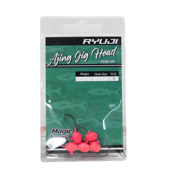 Ryuji Ajing Pink Glow #6 Jig Head - Resim 2