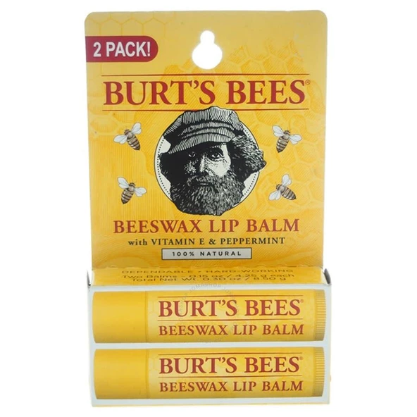 Burts Bees Beeswax Lip Balm 2li ürün görseli 1
