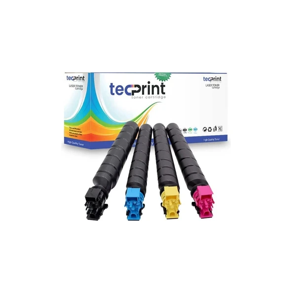 Kyocera TK8335 4 Renk Muadil Toner Seti Siyah Mavi Sarı Kırmızı (Cmyk) ürün görseli 1