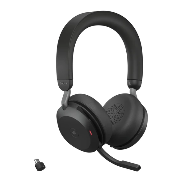 Jabra Evolve2 75 Link380c MS Stereo Standlı Kulak Üstü Kulaklık ürün görseli 1