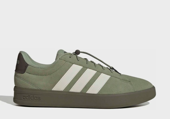 adidas GRAND COURT 3.0 Çizgili Detaylı Bağcıklı Spor Ayakkabı JQ7297 ürün görseli 1