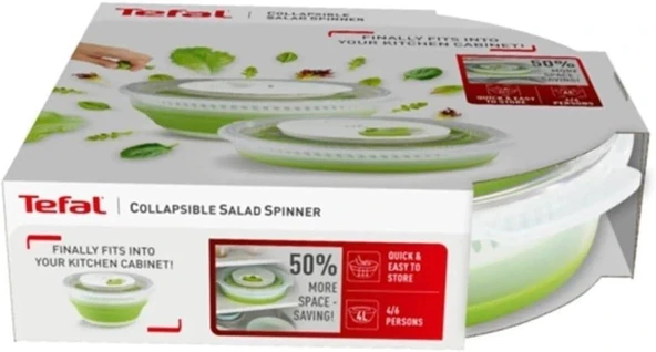Tefal Katlanabilir Salata Kurutucu 4 Lt. ürün görseli 1