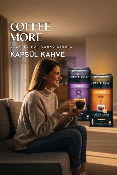 Coffee More 10 Espresso Kapsül Kahve - Resim 3