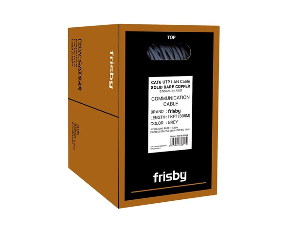 FRISBY FNW-CAT628 CAT 6 UTP Saf Bakır Kablo (305) ürün görseli 1