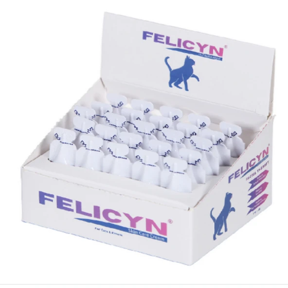 Felicyn Kedi Çene Aknesi ve Cilt Bakım Kremi 25x1 ml (Orijinal) Siyah Nokta ve İltihap Giderici ürün görseli 1