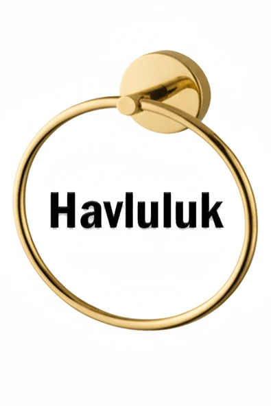 Gül 5 Li Ayna Seti Gold Renk - Resim 5