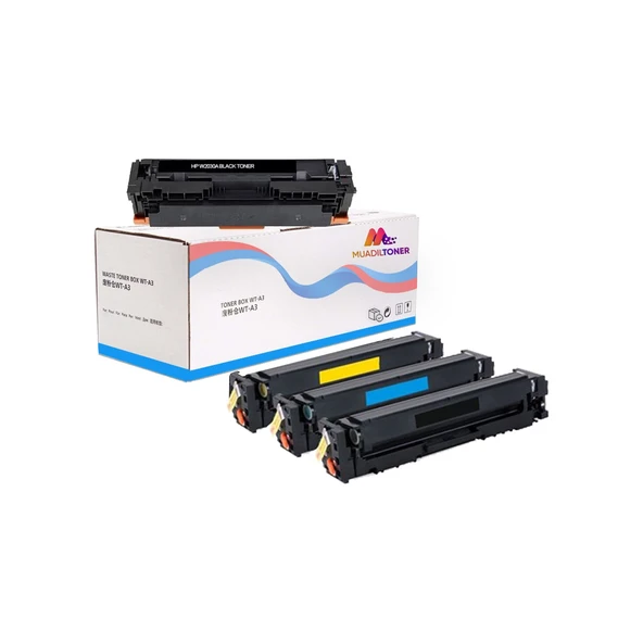 Hp Color Laserjet Pro M454DN Uyumlu 4 Renk Muadil Toner Seti 415A Çipsiz ürün görseli 1